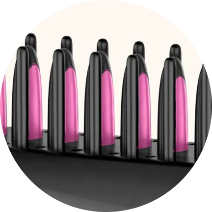 梳齿温感变色提醒